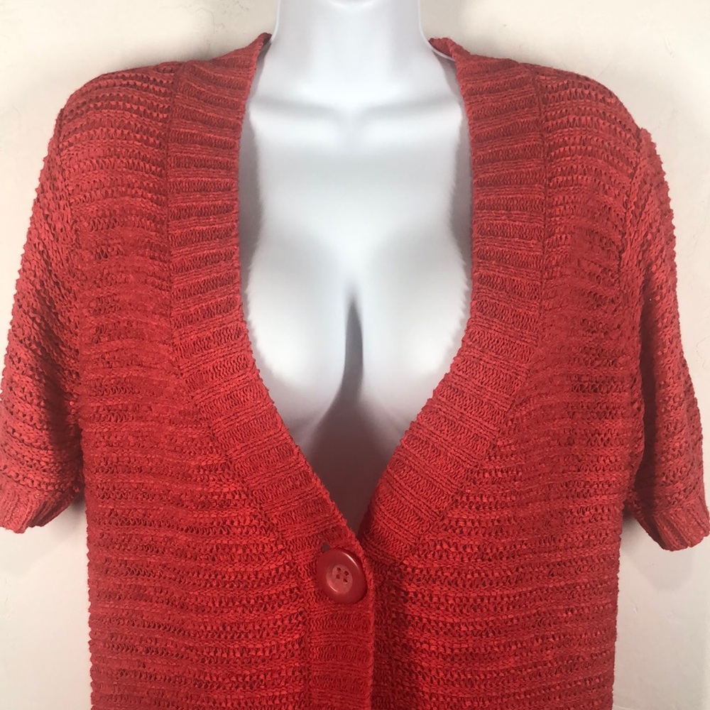 Canda One Button Cardigan Size Medium - image 2